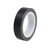 YFFSFDC テフロンテープ 耐熱テープ 高温テープ 耐熱300℃ 絶縁 厚み0.13mm 黒 PTFE 断熱 防水 防油 耐圧 作業 補修用 家庭用 工業用 静電気防止 (幅15mm)
