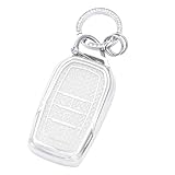 ヴォクシー 90 系 キーケース 適合トヨタ ノア 90 系 アルファード ヴェルファイア 40系キー カバー シエンタキーホルダー 可愛 シルバーホワイト 4ボタン