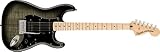 Squier by Fender エレキギター Affinity Series™ Stratocaster® FMT HSS, Maple Fingerboard, Black Pickguard, Black Burst ソフトケース付き