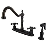 Kingston Brass KB1755AXBS Heritage 8-Inch Centerset Kitchen Faucet, Oil Rubbed Bronze [並行輸入品]