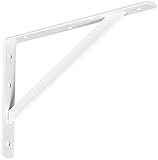 Stanleyハードウェアシェルフブラケット 12 x 8 in. ホワイト 257545 1