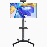 テレビスタンド テレビ台 液晶TVスタンド 耐荷重35kg 高さ角度調節可能 壁寄せ キャスター付き 移動式 耐久性 組立簡単 日本語説明書