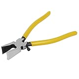 uxcell 8インチ炭素鋼ゴムコーティングハンドルガラスランニングプライヤー