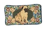 123 Creations C495EG-3.5x7 in. B-Floral Pug Petit-point Eyeglass Holder