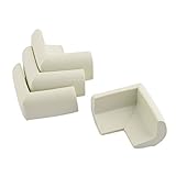 uxcell コーナークッション　コーナーガード　コーナーパッド　コーナーカバー カバー クッション リビングルーム用 家具 引き出し 気泡ゴム製 ホワイト 4 個入れ
