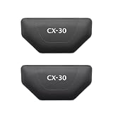 【CX-30 専用】車用 膝パッド ニーパッド 足 肘 クッション CX-30 新型CX-30 車のセンターコンソールに貼り付ける 抗疲労 休憩 レザー製+メモリーコットンコア 車 ガジェット 車載便利グッズ 内装パーツ カー用品 2個 (ブラック)