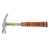 (350ml (Ounces)) - Estwing E12s 350ml Smooth Face Straight Claw Rip Hammer With Genuine Leather Grip