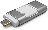 origin iPhone対応大容量メモリ 容量不足解消 ライトニングUSBメモリ iPhone+Type-C+USB2.0全対応 Android window iOS MacBook対応 64GB データ転送・保存が便利 3in1 SHIS64G-SV(シルバー)