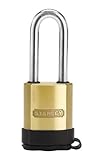 Stanley Hardware 828202 2-Inch and 50-mm All-Weather Solid Brass Security Lock, 2-1/2-Inch Shackle S