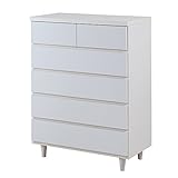 チェスト おしゃれ 北欧 幅80cm 5段 完成品 日本製 白 ホワイト 木製 収納 引き出し 衣類収納 衣装ケース