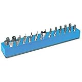 Mechanics Time Savers 580 0.25 in. Hex Bit Organizer - Blue
