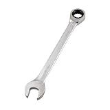 uxcell ラチェットコンビネーションスパナツール　　距離15 mm　12ポイント　ボックスエンド