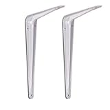 12個8 " x 10 "インチユーティリティメタル壁シェルフコーナーブラケットサポートホワイトロット