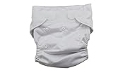 SUNNY BABY おむつカバー ベビー 布おむつ フリーサイズ サイズ調節可 70～100cm テープ式 無地 布オムツ/オムツカバー P：ホワイト [並行輸入品]