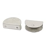 uxcell ガラスクリップ　 棚クランプ ハーフラウンドクリップ 調節可能 2個