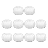 10 X ホワイトフォームカボチャ 発泡スチロールカボチャ装飾ディスプレイ小道具 人工カボチャクラフト用, 8CM