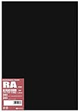 オリオン ブラックボード イラストボード 厚さ１㎜ 10枚入り 表面芯材黒 黒台紙 模型材料 RA (Ａ２（594㎜×420㎜）)