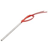 YXq円柱110 Vカートリッジヒーターwith String for 3dプリンタ構築プレート 8*110mm(D*L), 400W シルバー LYQ1701030000014