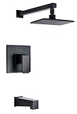 Danze d502062bst mid-townシングルハンドルタブとシャワートリムキット、2.0 GPM、バルブNot Included、サテンブラック