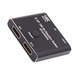 NFHK DP DisplayPort 2.0 双方向 2x1 スイッチ スプリッター セレクター ハブ サポート HDCP SST 拡張 16K@60hz 4K@240hz コンバーター, NF-DP-030-16K
