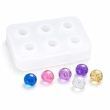 1枚 ミニ レジン ハンドメイド アクセサリー パーツ おしゃれ 面白 シリコンモールド 球体 (8mm)