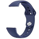 Issinlky 18mm ソフトシリコンバンド Garmin Venu 2S/3S/Vivomove 3S/Vivoactive 4S/Forerunner 255s/265s 対応、Huawei Watch GT5 41mm/GT4 41mm 用スポーツストラップ