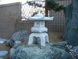 雪見灯篭(1.5尺・角型)【御影石】
