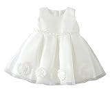 (コ-ランド) Co-land ベビードレス フォーマル 結婚式 出産祝い ワンピース 袖なし リボン飾り 女の子 新生児 ギフト 洋服 キッズ 18M