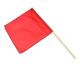 安全興業 手旗 赤 62-3894-84/TBA-01