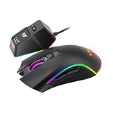 【Amazon.co.jp限定】 MK21C1 充電ステーション付ワイヤレスゲーミングマウス 2.4GHz無線 有線 ボタン数7個 ポーリングレート 最大1000Hz センサー PixArt 3325 重量 約108g 国内サポート
