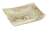 Lenova SV-30 Stone Vessel Bathroom Sink, Green Onyx [並行輸入品]
