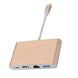 B Blesiya 実用的　4IN1 タイプC →HDMI 　 USB 3.0　 RJ45　 タイプC AV アダプタUSB-C コンバータ