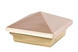 Waddell Manufacturing 220 Exterior Post Top 4" x 4" Treated Pine Copper Pyramid Top [並行輸入品]