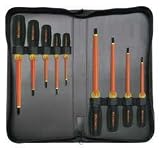Westward 5UFX6 Insulated Combo Screwdriver Set, 9 Pc by WestWard Tools