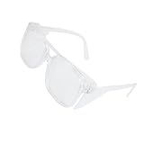 uxcell　安全ゴーグル　安全メガネ　労働保護ゴーグル　クリア　プラスチック　透明レンズ　デュアルブリッジ