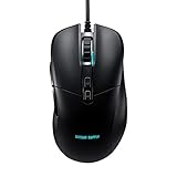 サンワダイレクト ゲーミングマウス 有線 100～12000DPI キー割り当て LEDライト IR 光学式 PMW3360センサー エルゴ