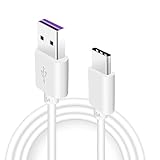 Type C USB 充電ケーブル 5A 超急速充電 データ転送ケーブル SuperCharge対応 TPE素材 Type C to Type A タイプ充電 type-c FOR HUAWEI/FOR So-ny/FOR Galaxy/FOR Goo-gle Type-C機器対応 USB Type C ケーブル (1個セット)