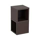 arne 壁掛け棚 ウォールラック シェルフ 2段 Mサイズ Wall Rack Cube M-2 ダークブラウン