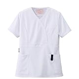 ナースリー アメリカンスクラブ(Type1/アクティブストレッチ・ネオ) 医療 ナース 看護師 白衣 女性 レディース UVカット 透け防止 吸汗速乾 シワ防止 抗菌防臭 L ホワイト 9172301A