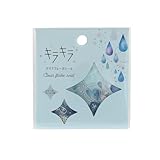 ワールドクラフト キラキラクリアフレークシール Drop KFS-019