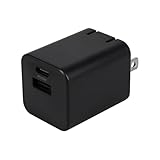 オウルテック コンパクトAC充電器 最大PD20W出力 GaN採用 USB Type-C×1 USB Type-A×1 ブラック OWL-APD20C1A1G-BK