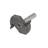 uxcell スロットルータービット　シルバー　木工品　丸軸　6.35mm x 7.96mm