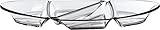 MB Coastal Designs Party Shatter Proof 4-Piece Snack Set, Clear [並行輸入品]