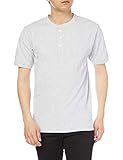 [ヘインズ] Tシャツ 肌に馴染む BEEFY リブヘンリーネックTシャツ アンダーウェア-メンズ HM1-T103 ヘザーグレー XL