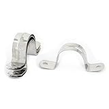 uxcell ホースバンド　サドルクランプ　クリップ　チューブ/パイプ用　U型　32mm直径　ステンレススチール　5個入り