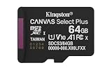 Kingston Canvas Select Plus microSDメモリーカード 64GB micSDXC Gen3 100R A1 シングルパック ADPなし - SDCS3/64GBSP