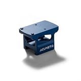 ACUMETA Bastion 30mm 昇降式スコープマウント - ー式スコープマウント 20mmレール用デュアルリングクランプ (ブルー、高さ25mm増加)