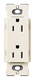 Lutron SCR-15-ES Satin Colors 15A Electrical Socket Duplex Receptacle, Eggshell [並行輸入品]