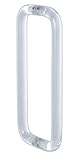アクリルレインボーハンドル 両面 クリア 30φ450mm (AK-101-R-30-450-CL)