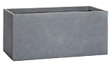 yamatei FM-001H80E ラムダ 長角プランター 規格80B 灰 80×38.5×高さ38.5cm